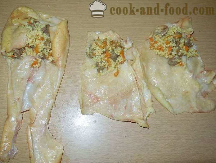 Укусно Д у пилића коже пуњене изнутрица и просо - како да кува векну рецепт са сликом