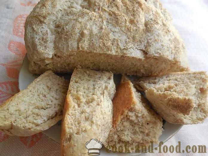 Укусна и здрава пшеничне мекиње житарица интегрални - како да домаћи хлеб, а једноставан рецепт и корак по корак фото