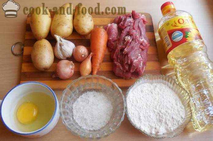 Супа са кнедлама у месној супи - Како направити кнедле јаја и брашно - корак по корак рецептури фотографије