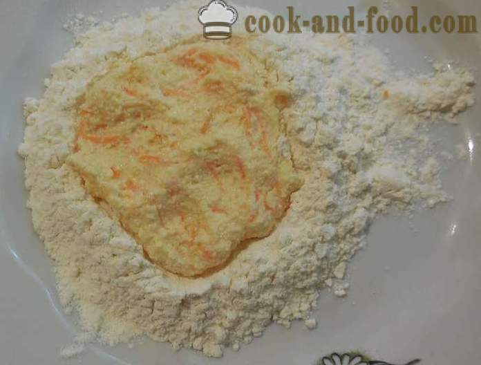 Кисело млеко сир торте са шаргарепом у мултиварка - како да кувају шаргарепе сира - корак по корак рецептури фотографије