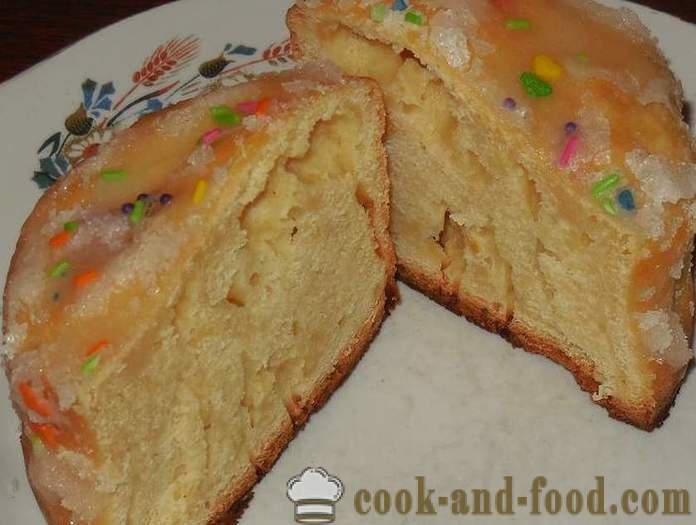 Лимун Ускрс колач без квасца мултиварка - једноставно корак по корак рецепту са фотографијама на јогурт торта