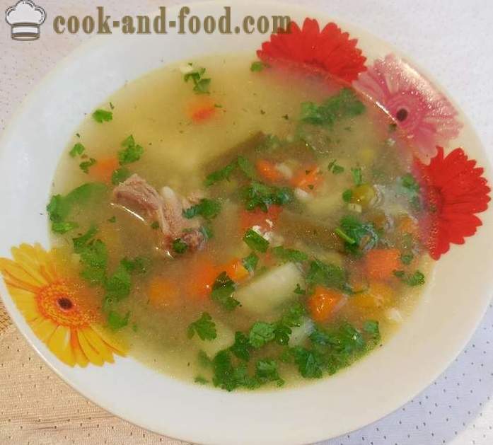 Укусна супа од поврћа са месом у мултиварка - корак по корак рецептури са фотографијама како да кува супу од поврћа са смрзнутог грашка и бораније