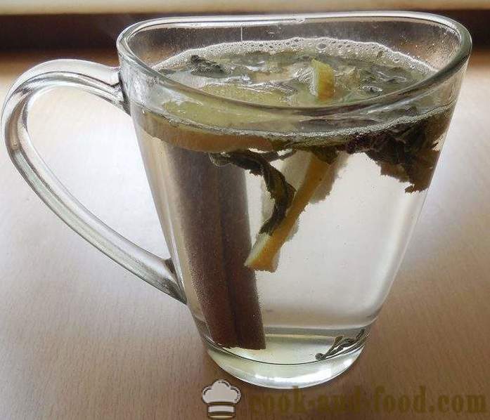 Зелени чај са ђумбиром, лимуном, медом и зачинима - како скухати Чај од ђумбира рецепт са фотографијама.