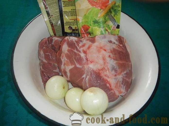 Сочно свињетина на жару - како маринирати месо за кебаб, роштиљ, печење или пржења на роштиљу рецепт са фотографијама.
