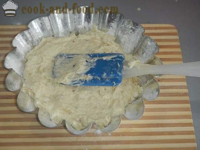 Једноставна орах Цупцаке на кефир - како да кува торту код куће, корак по корак рецептури са фотографијама.