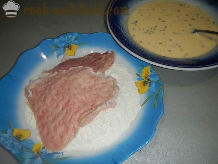 Јуици свињски котлети са сосом од белог лука - како да кува а сочне крменадле, корак по корак рецепт са фотографијама.