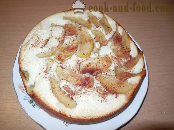 Бујна пита од јабука у мултиварка са циметом и ђумбиром - како би направили питу од јабука у мултиварка, корак по корак рецепт са фотографијама.