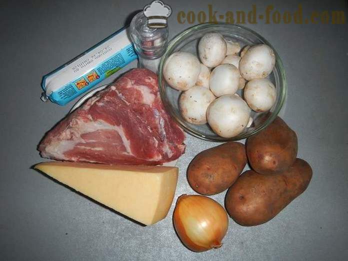 Кромпир у француском у рерни - фото-рецепт како се кува кромпир у француском са свињетином и печуркама
