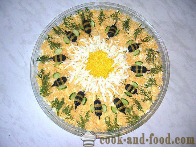 Пилећа салата са ананасом и брзо направити салату, рецепт је једноставан и укусан, са фотографијама