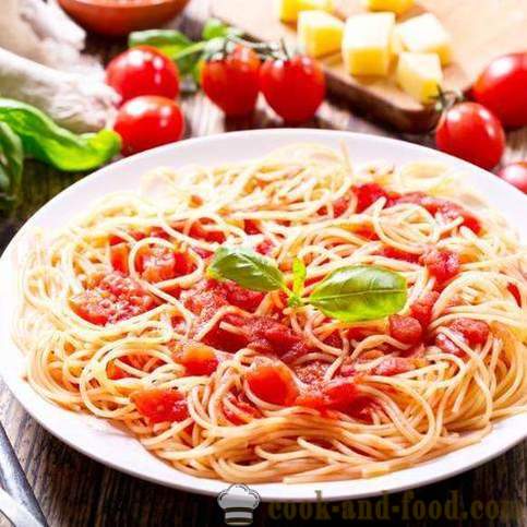 Рецепт за шпагете са парадајзом и сиром