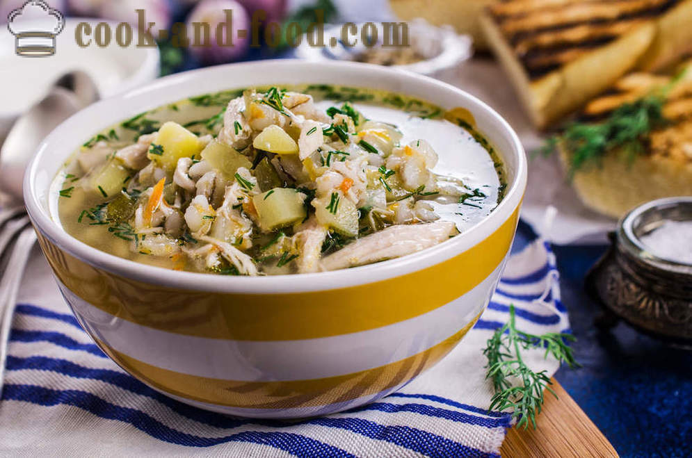 Како да кува укусна супа са јечам - видео рецептима код куће
