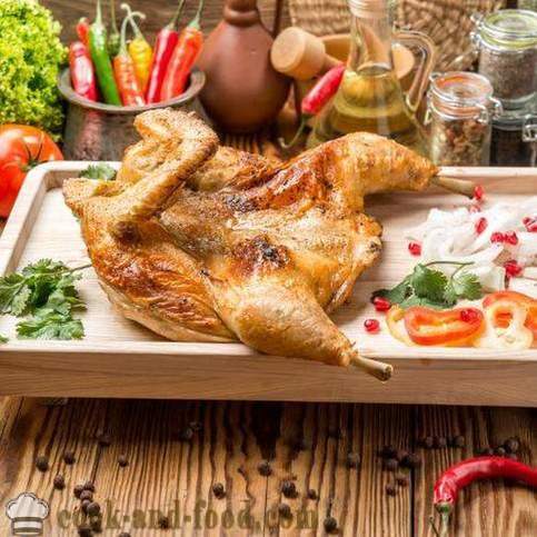 Пеците пилетину дуван у грузијском - рецепти видео код куће